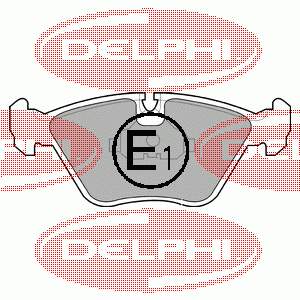 LP602 Delphi sapatas do freio dianteiras de disco