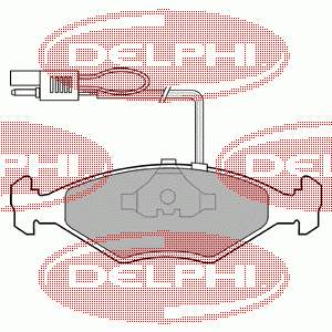 0005888529 Fiat/Alfa/Lancia sapatas do freio dianteiras de disco