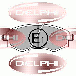 LP606 Delphi колодки тормозные передние дисковые