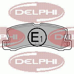 Задние тормозные колодки LP611 Delphi