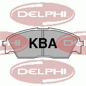 LP628 Delphi колодки тормозные передние дисковые