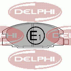 LP629 Delphi sapatas do freio dianteiras de disco