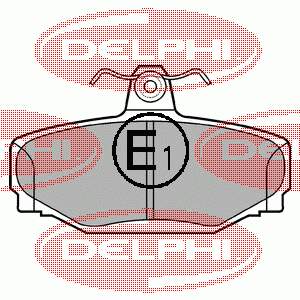 LP637 Delphi sapatas do freio traseiras de disco