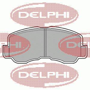 LP640 Delphi sapatas do freio dianteiras de disco