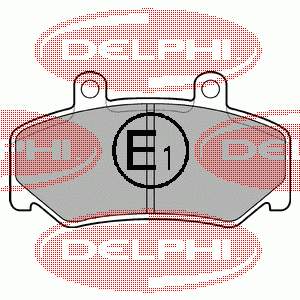 LP643 Delphi колодки тормозные передние дисковые