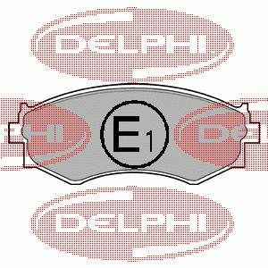 LP645 Delphi sapatas do freio dianteiras de disco