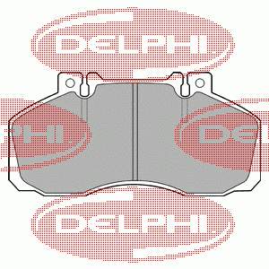LP662 Delphi sapatas do freio traseiras de disco