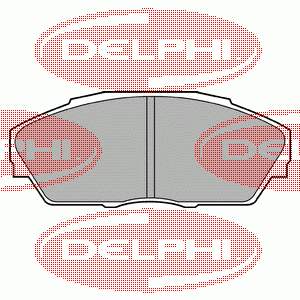 LP665 Delphi колодки тормозные передние дисковые