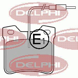 LP667 Delphi sapatas do freio traseiras de disco