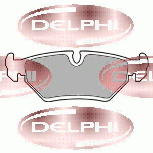 Sapatas do freio traseiras de disco LP669 Delphi