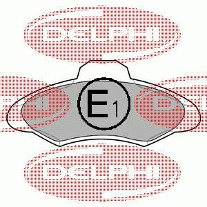 LP673 Delphi sapatas do freio dianteiras de disco