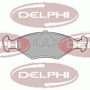 LP677 Delphi sapatas do freio dianteiras de disco