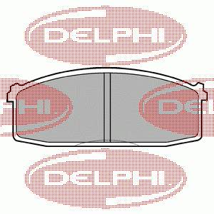 LP687 Delphi колодки тормозные передние дисковые