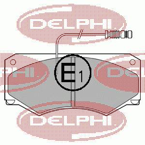 LP697 Delphi Колодки передние