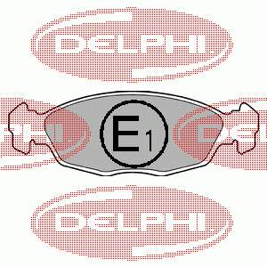 LP702 Delphi sapatas do freio dianteiras de disco
