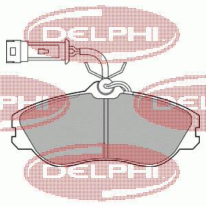 LP706 Delphi sapatas do freio dianteiras de disco