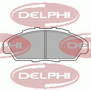 LP733 Delphi колодки тормозные передние дисковые