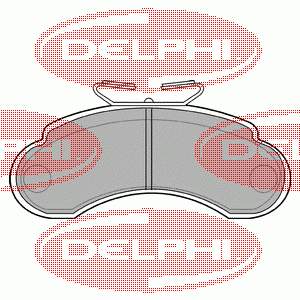 LP735 Delphi sapatas do freio dianteiras de disco
