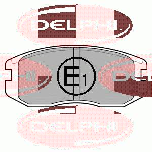 LP736 Delphi sapatas do freio dianteiras de disco