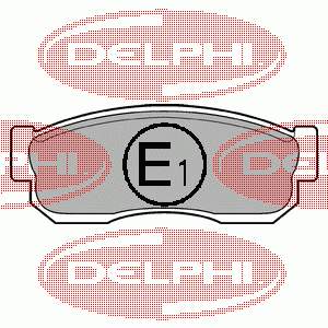 LP744 Delphi колодки тормозные передние дисковые