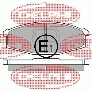 Передние тормозные колодки LP745 Delphi