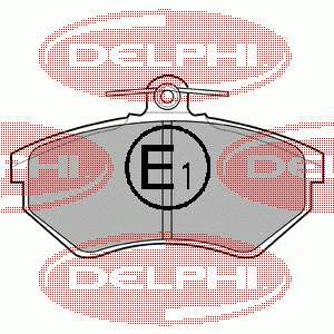 LP770 Delphi sapatas do freio dianteiras de disco