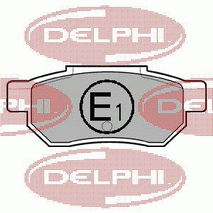 LP772 Delphi sapatas do freio traseiras de disco