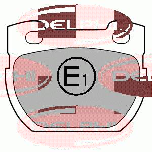 Задние дисковые колодки Delphi LP777