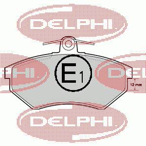 LP778 Delphi sapatas do freio dianteiras de disco