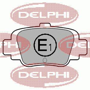 LP780 Delphi sapatas do freio traseiras de disco