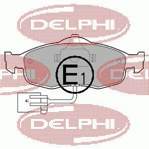 LP781 Delphi Колодки передние