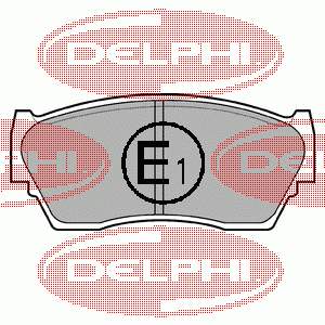 LP783 Delphi sapatas do freio dianteiras de disco