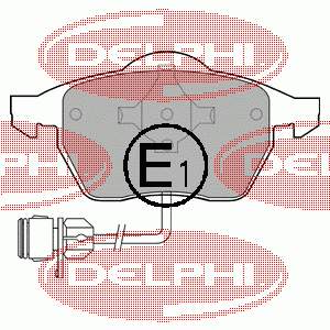 LP784 Delphi sapatas do freio dianteiras de disco
