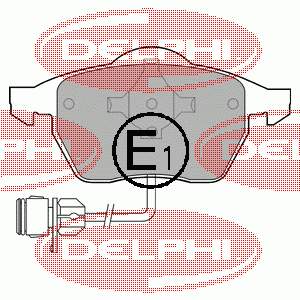 LP784 Delphi Колодки передние