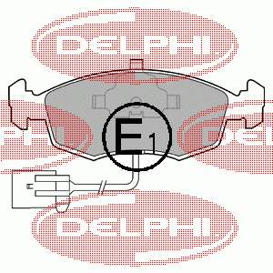 LP794 Delphi колодки тормозные передние дисковые