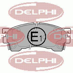 LP801 Delphi sapatas do freio dianteiras de disco