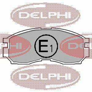 LP803 Delphi sapatas do freio dianteiras de disco