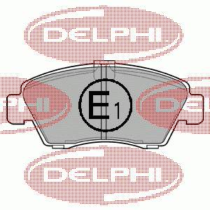 LP810 Delphi sapatas do freio dianteiras de disco