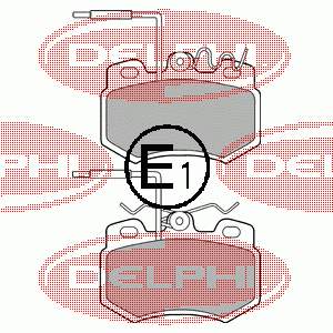 LP823 Delphi sapatas do freio dianteiras de disco