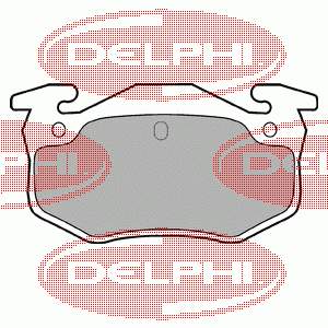 LP825 Delphi колодки тормозные задние дисковые