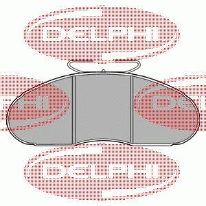 Передние тормозные колодки LP828 Delphi