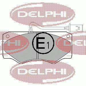 LP833 Delphi sapatas do freio dianteiras de disco