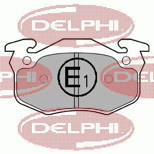 LP836 Delphi колодки тормозные задние дисковые
