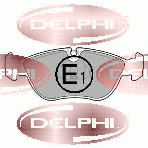LP839 Delphi sapatas do freio dianteiras de disco