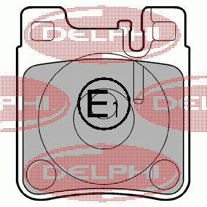 Задние дисковые колодки Delphi LP841