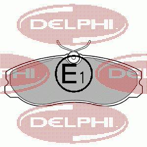 LP847 Delphi sapatas do freio dianteiras de disco