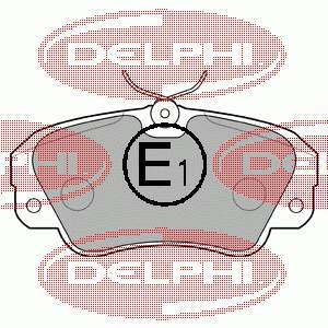 LP848 Delphi передние тормозные колодки