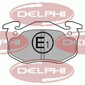 Передние тормозные колодки LP852 Delphi