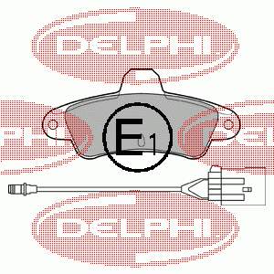 LP853 Delphi sapatas do freio traseiras de disco