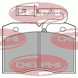LP863 Delphi sapatas do freio dianteiras de disco